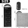Sleeping Bag for Adults – Lightweight & Warm Waterproof 3-Season Sleeping Bag for Camping, Hiking, Outdoor & Indoor Use, Compact & Comfortable with Compression Bag