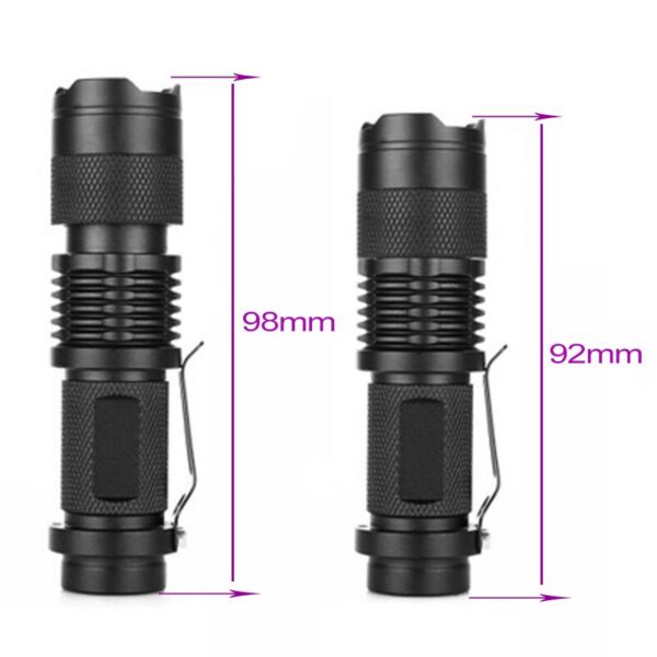 8cccd49a133d7a8e UV LED Portable 395nm Black Light Wavelength Violet Flashlight Pet Urine Scorpion Feminine Hygiene Detector Torch