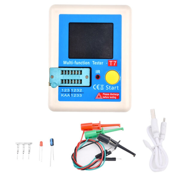 8ce575ae60db41b5 LCR-T7 Tester Multimeter Colorful Display TFT For Diode Triode MOS/PNP/NPN Capacitor Resistor Transistor