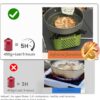 Indwell Camping Stove with Infrared Burner, Single Burner Propane Stove Ultra-Thin Design Adjustable Flame Control Wind-Resistant Portable Gas Cooker for Camping Hiking Outdoor Cooking