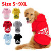 8cefcbf98d74408b Pet Clothes Adidog Dog Hoodies Autumn Winter Warm Coat for Large Dogs Jacket Sweater Puppy French Bulldog Clothing