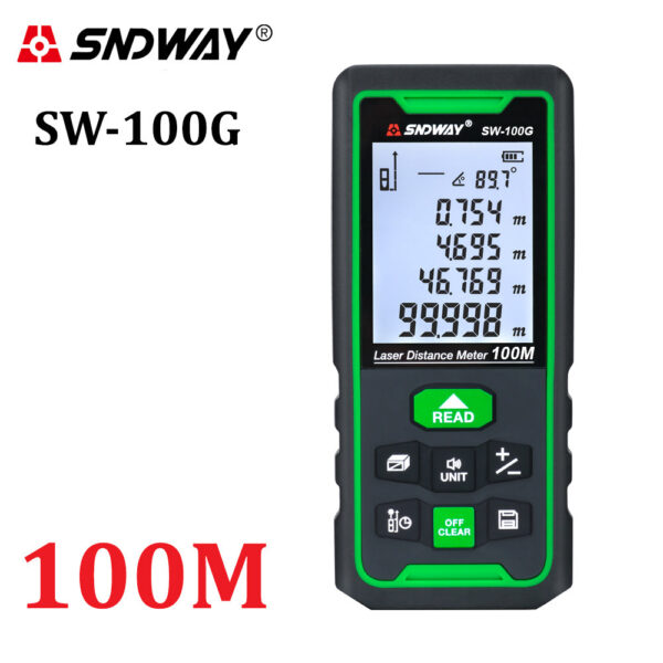 8cf16c2599dd9578 SNDWAY Laser Distance Meter Digital Rangefinder 50m 70m 100m Range Finder Tape Measure Electronic Level Ruler Roulette