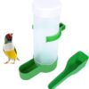 8cfd13e7cfdb2e78 2Pcs Automatic Bird Feeder Bird Waterer & Feeder Parakeet Hanging Food Dispenser Bird Cage Accessories for Parrots Budgie, Cockatiel, Lovebirds (150 ml / 5.1 oz)