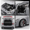 1:32 RS6 Model Car, Black Edition: Customized Kids Realistic Simulation, Diecast Metal, Perfect Gift for Boys