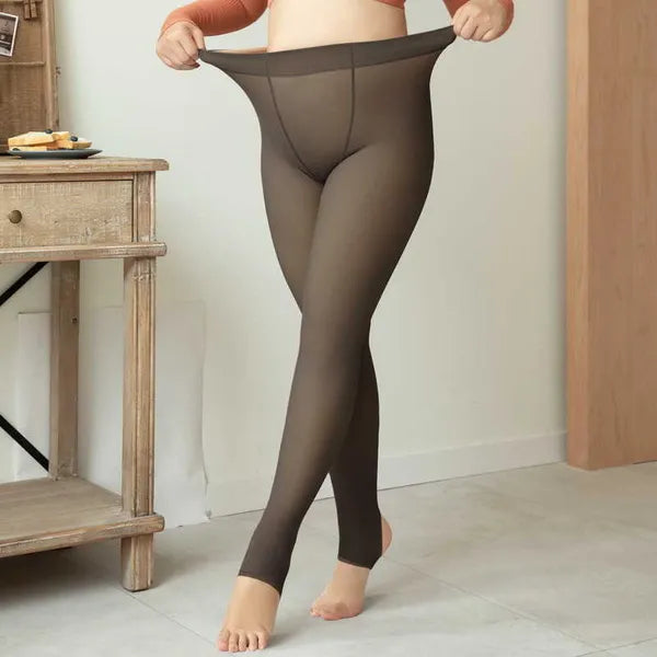 8d2be77f2ea36264 Socks Hosiery Plus Size Winter Women's Sock Pants Thermal Translucent Pantyhose Woman Warm Leggings Fake Stockings Fleece Tights Skin Effect