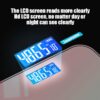 Gradient Color Intelligent LCD Digital Display Glass Balance Body Electronic Scale For Weight Meas