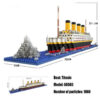 Titanic Model Micro Buildings Boat Cruise Ship DIY Dia Building Blocks Bricks Kit Children Kids Toys