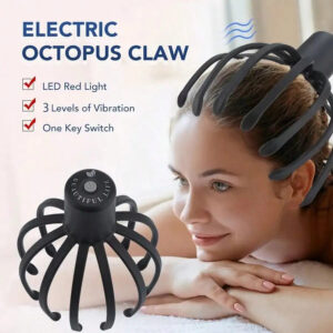 8da2c5d361cfc079 Electric Octopus-Shaped Scalp Massager, Hand-Free Head Scratcher For Relieving Hair Stimulation. Rechargeable And Stress Relief