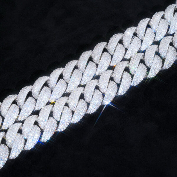 8da3779acb368b89 Jewelry 22mm Diamond Chain Men Iced Out Bling CZ Sier/Gold Plated Rapper Hip Hop Thick Cuban Link Necklace Gift for Him