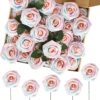 8dacd8b905518d9b MACTING 30PCS Artificial Glitter Flowers, Black Fake Roses with Stem for Valentines Day Tree Ornaments Party Wreath Home Spring Indoor Decorations