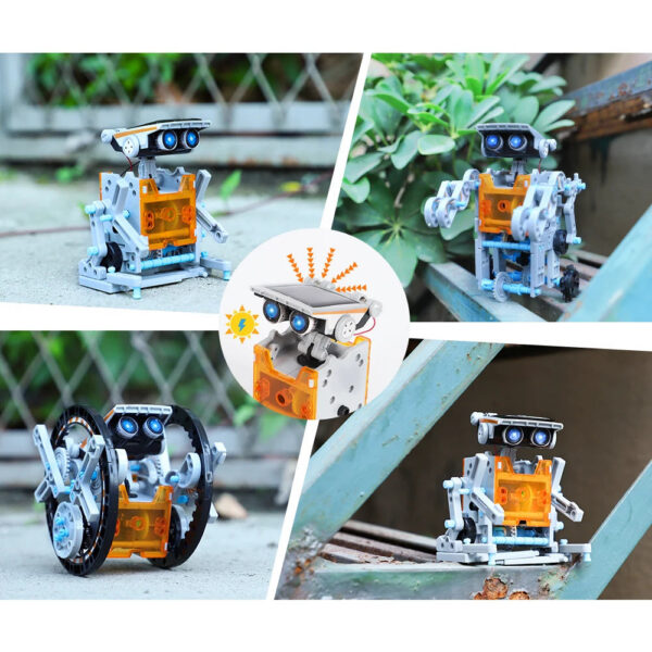 8db99e70af235df2 STEM 13-in-1 Education Toys DIY Building Science Experiment Kit for Kids Age 8-12 Solar Powered By Sun Robot Kits