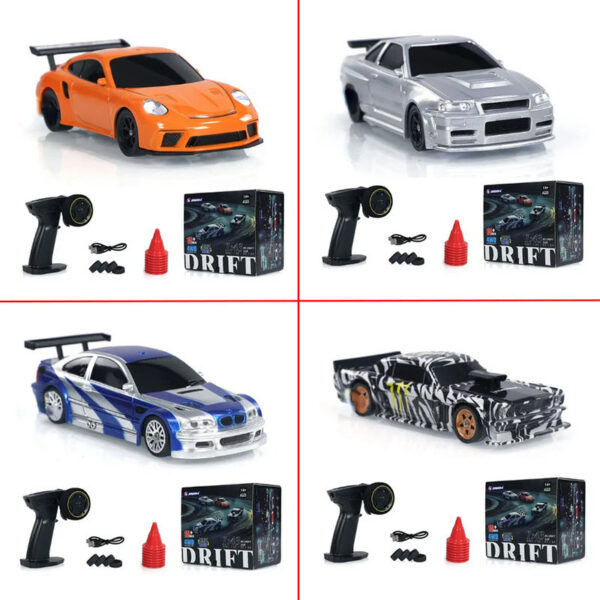 8dbdd72d9b5cd4e4 2.4G RC Drift 1/43 4WD Remote Control High Speed Four Wheel Drive Radio Controlled Mini Racing Car Model Boy Toy Gift