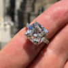 8dc105d6f1b1836e Original Sier Square ring Asscher Cut Simulated Diamond Wedding Engagement tail Women topaz Rings finger Fine Jewelry