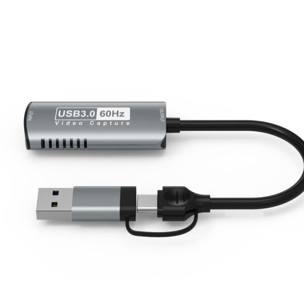 8dc46ce3bb49ee4e 1080P@30Hz/60Hz Recording 4K HD Source to USB/Type-C 2in1 Video Capture Card for Laptop PC Xbox Game Camera Live Streaming