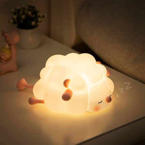 8dc765916c586cc5 Cute LED Night Light Touch Sensor Cartoon Kid's Nightlights Silicone Child Holiday Christmas Gift Bedside Lamp Bedroom Decor