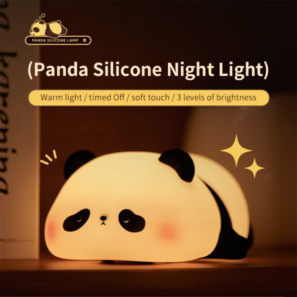 8de8a2d3f34f8f1b Cute LED Night Light Touch Sensor Cartoon Kid's Nightlights Silicone Child Holiday Christmas Gift Bedside Lamp Bedroom Decor