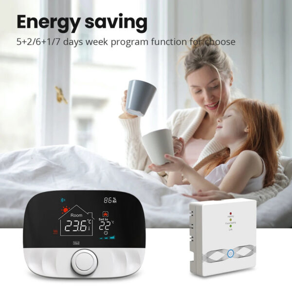 8deacafc69c5d60a MIUCDA Tuya Smart Home WiFi Thermostat,RF433 Wireless Floor Heating Water Gas Boiler Smart Living Temperature Controller