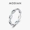8dfd9276e5711a4f MODIAN 925 Sterling Silver Daily Retro Lock Eternity Bands Rings Vintage Stackable Party Fine Jewelry For Women Accessories