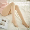 Women Socks 2024 Spring Woman Pantyhose Translucent Wool Sock Pants Winter Stocking Fleece Lined Tights Thermal Legging Fake 423