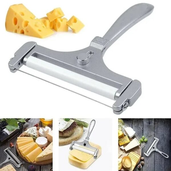 8e274b0517da9b1c Stainless Steel Cheese Slicer Adjustable Thickness Butter Cutter Soft and Semi-Hard Kitchen Cooking Tools Cheddar Gadgets Grater