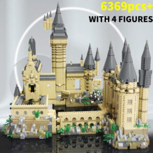City Creative Medieval Magic Castle Series Micro Bricks School Architecture Palace Model Building Blocks Gifts Kid Assembly Toys