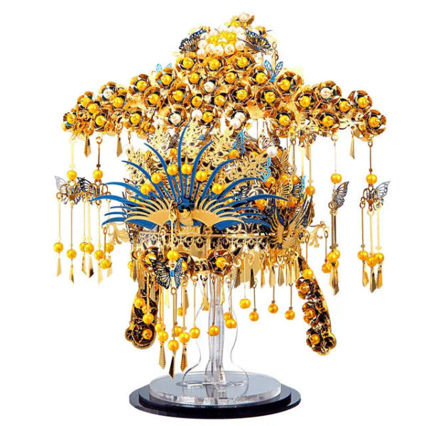 Piececool 3D Metal Puzzle -Bridal Sedan Chair Wedding Series Model Building Kits Jigsaw Toy ,Birthday Gifts for Adults