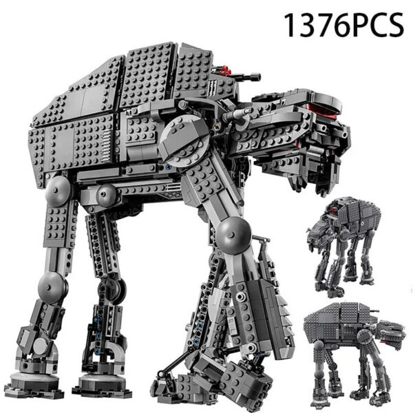 8e7c484a6c1dd763 HOT 1376PCS Star Space Movie Heavy Model Assault Walker creative Compatible with 75189 DIY TOY For Children Birthday