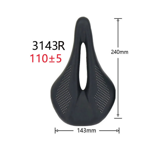 New 89g EVA Carbon Bike Saddle Comfortable Ultra-Light Saddle MTB Saddle 7x7mm Racing Bicycle Bicycle installation 240*143MM