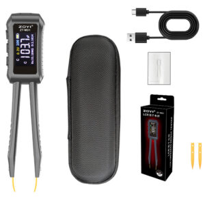 8e87a6a3b48fa3ec ZOYI ZT-MD1 Digital Smart Tweezer LCR SMD ESR Tester Resistance Capacitance Inductance Continuity Diode Test Measurement Tools