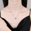 8e8b72f24176db4b NeeTim Full Moissanite Diamond Woman Pendant Sterling Sier Necklace For Women Chain Party Bridal Fine Jewelry