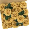 N&T NIETING Artificial Flowers, 25Pcs Fake Flowers Roses Perfect for DIY Wedding Bouquets Centerpieces Bridal Shower Party Home Flower Arrangement Decorations, Rainbow Color