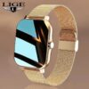 8eaebcd3588d9cb7 LIGE 2024 Smart Watch For Men Women Gift Full Touch Screen Sports Fiess Watches Bluetooth Calls Digital Smartwatch Wristwatch