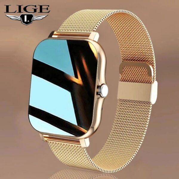 8eaebcd3588d9cb7 LIGE 2024 Smart Watch For Men Women Gift Full Touch Screen Sports Fiess Watches Bluetooth Calls Digital Smartwatch Wristwatch