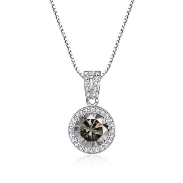 8eb8fdaba2146229 Butterflykiss 1Carat Moissanite Diamond Pendant Necklaces For Women Sterling Sier Chain Iced Bling Wedding Jewelry