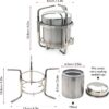 Lixada Spirit Burner,Alcohol Stove Burner Portable Outdoor Mini Spirit Stove for Hiking BBQ Cooking Picnic Camping Survival