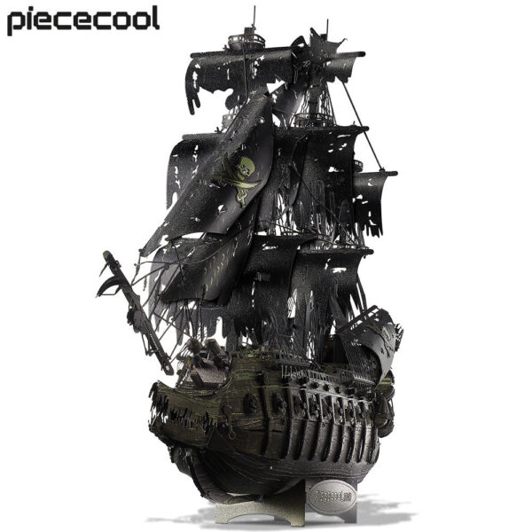 8eccef953a0929cc Piececool 3D Metal Puzzle The Flying Dutchman Model Building Blocks Pirate Ship Jigsaw for Teens Brain Teaser DIY Toys