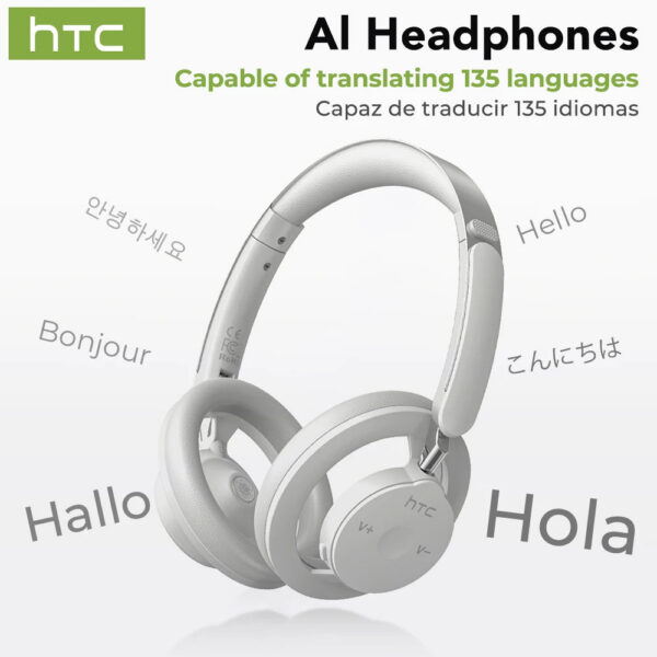 HTC HP06 Bluetooth V6.0 Wireless Open-Ear Headphones Foldable Punchy Bass Headset for PC Laptop phone TV lightweight Hollow Airy