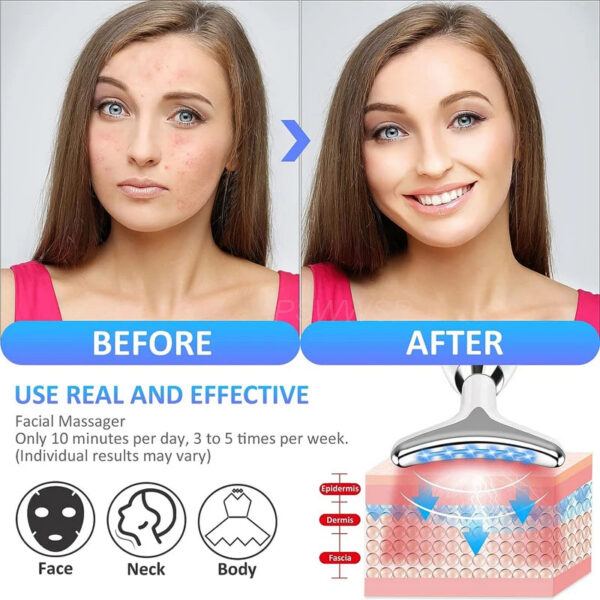 8ed93cab30204de2 Dropshipping Facial Massager Neck Facial Beauty Device Lifting Tighten Skin Care Tool