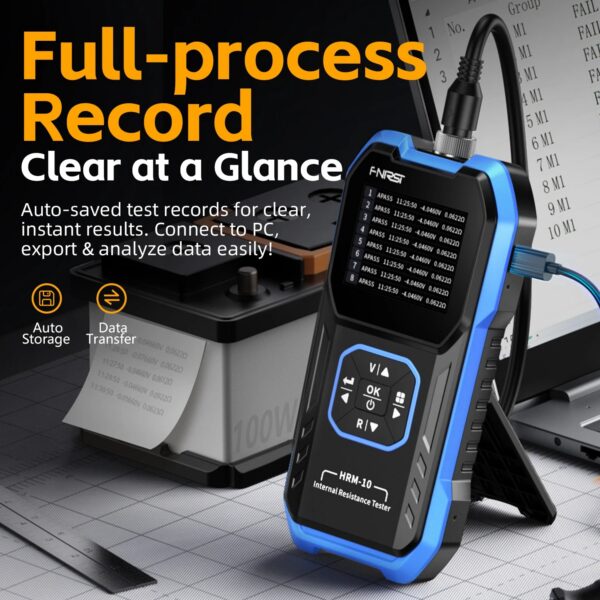 8efb0b5e31ba0e7b FNIRSI HRM-10 Battery Voltage Internal Resistance Tester 18650 High-precision AC Acid Lithium Lead Car Battery Capacitor Tester