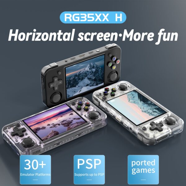 8efe1044b6e43ca2 ANBERNIC RG35XX H Handheld Game 3.5''IPS Screen HDMI Output Linux System RG35XXH Retro Video Simulator Console Kids Gift