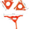 STCRERAG Gas Tank Bracket Foldable Canister Stand Gas Canister Support Orange Gas Tank Stove Stand Bracket Tripod Outdoor Stove Flat Gas Tank Holder for Outdoor Camping Hiking Picnic Cooking