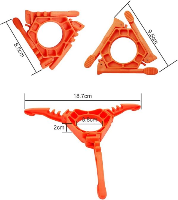 STCRERAG Gas Tank Bracket Foldable Canister Stand Gas Canister Support Orange Gas Tank Stove Stand Bracket Tripod Outdoor Stove Flat Gas Tank Holder for Outdoor Camping Hiking Picnic Cooking