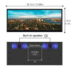8f2567c092cf69a1 12.3 /14.5 inch Toucreen Monitor HDMI & Type C 1920x720/2.5K IPS LCD Bar Computer Temp Display Widescreen