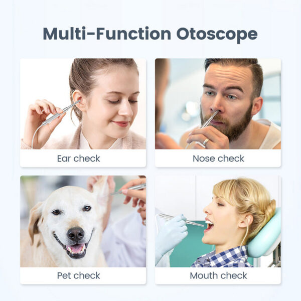 8f3d0defe97b6f2e Digital Otoscope 4.5 Inches 1080P 3.9mm Camera 6 LED Lights Ear Wax Removal Tool with 32GB Card For Child Adults