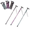 8f4815caf2260c52 Aluminium Alloy Hiking Poles Folding Telescopic Lightweight 4-section Cane T Handle Outdoor Portable Elderly Walking Stick