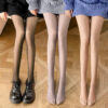 8f7bbe4123f40274 Women Socks Winter Sexy Thermal Pantyhose Fleece Tights Ladies Translucent Fake Stockings Warm Leggings Panty