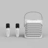 8f8c936437c455dc High Power Karaoke Bluetooth Speaker Portable 360 Stereo Surround Waterproof Wireless Subwoofer with Dual Microphone Boombox