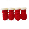 4pcs Winter Dog Anti-slip Snow Small Dogs Thick Cat Puppy Shoes Socks Pet Boots for Chihuahua Yorkshire