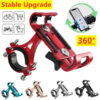 8faaacd518568e25 Metal Motorcycle Bike Phone Holder Aluminum Alloy Anti-slip Bracket GPS Clip Universal Bicycle Stand Support for All Smartphones