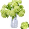 GREENTIME 13” Artificial Hydrangea Flowers Faux Hydrangea Bouquet with 7 Head 3.15” Tiny Hydrangea for Wedding Bouquet Party Home Decor DIY Baby Shower Centerpieces Tables Decoration(Blue)